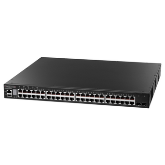  Коммутатор Edge-corE (ECS4620-52T) 48 x GE+2 x 10G SFP+,1 x expansion slot (for dual 10G SFP+ ) L3 Stackable Switch,1 x RJ45 console,1 x USB type A 