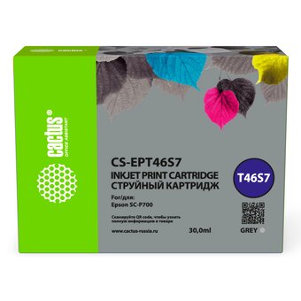  Картридж Cactus T46S7 (CS-EPT46S7) струйный серый (30мл) для Epson SureColor SC-P700 