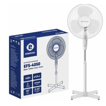  Вентилятор напольный Eurostek EFS-4050 White 