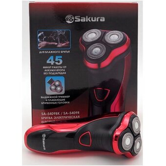  Электробритва SAKURA SA-5409R красно-черный 