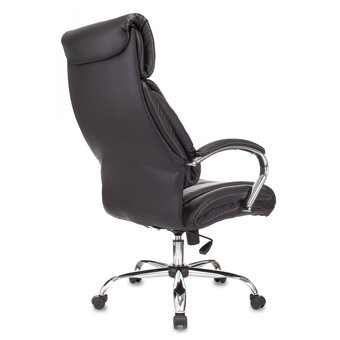  Кресло руководителя Бюрократ T-9904NSL (T-9904NSL/BLACK-PU) черный Leather Venge Black искусственная кожа крестовина металл хром 