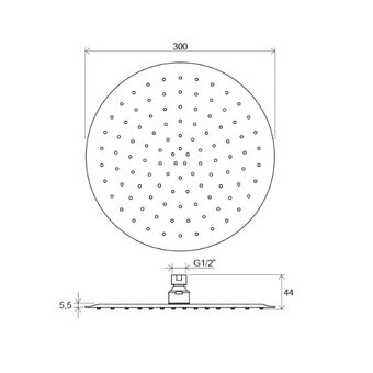  Верхний душ Ravak 984.00 X07P336 