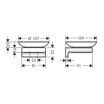  Мыльница Hansgrohe AddStoris 41746000 хром 