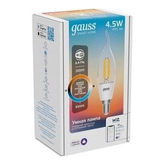 Умная лампа Gauss IoT Smart Home (1280112) E14 4.5Вт 495lm Wi-Fi 