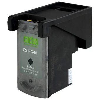  Картридж Cactus PG-40 (CS-PG40) струйный черный (18мл) для Canon Pixma MP150/MP160/MP170/MP180/MP210/MP220/MP450/MP460/MP470/iP1200/iP1300/iP1600/iP 