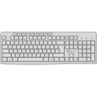 Беспроводная клавиатура OKLICK K225W (1875235) белый USB Multimedia 