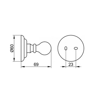  Крючок Keuco Astor 02116010000 