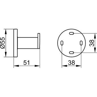  Крючок KEUCO Plan14914070000 нерж 