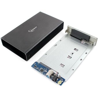  Внешний корпус для HDD/SSD Gembird EE3-U3S-80 3.5" чёрный, USB 3.0, SATA, до 2 Тб, алюминий 