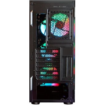  Корпус Ginzzu GL300 Fan 12cm RGB*4 USB3.0 Window 