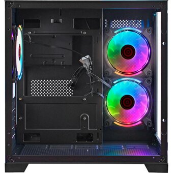  Корпус Ginzzu V350 RGB CRC6 Fan 12cm RGB*3 