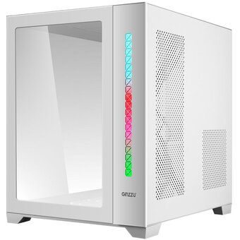  Корпус Ginzzu V450 RGB Белый CRC6 Fan 12cm RGB*3 
