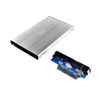  Внешний корпус для HDD Gembird EE2-U3S-5-S 2.5" серебро, USB 3.0, SATA, до 2 Тб, металл 