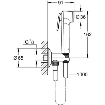  Гигиенический душ Grohe tempesta-f trigger spray 30 26358000 