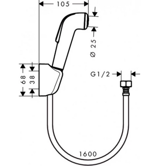  Гигиенический душ Hansgrohe 32122000 