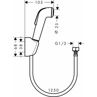  Гигиенический душ Hansgrohe 32127000 