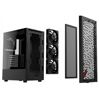  Корпус ADATA XPG Valor Air Black (VALORAIRMT-BKCWW) Mid-Tower 