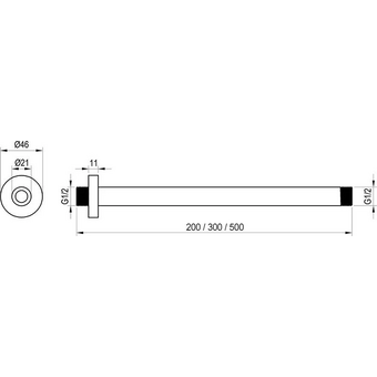  Держатель душа Ravak X07P178 200мм 