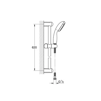  Душевой гарнитур Grohe New Tempesta 100 27853001 