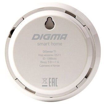  Датчик температуры/влажности Digma DiSense Т1 (DST1) белый 