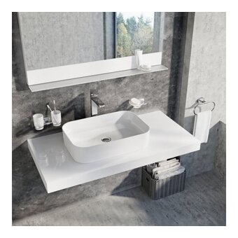  Умывальник Ravak Ceramic 550 R Slim XJX01155002 белый 
