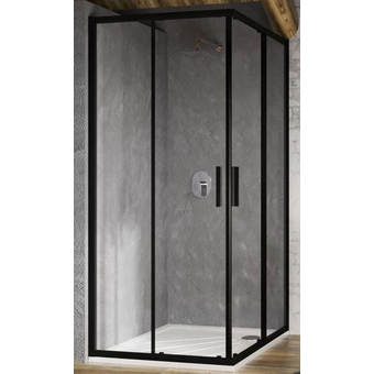  Душевой уголок RAVAK Blix Slim BLSRV2-80 X1LM40300Z1 черный 