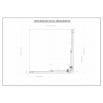  Душевой уголок RAVAK 10° 10RV2K-90 1ZJ70C00Z1 