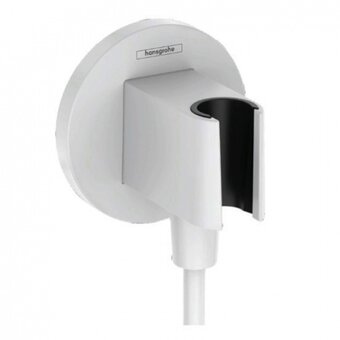  Шланговое подсоединение HANSGROHE Fixfit S 26888700 с держателем душа матовый белый 