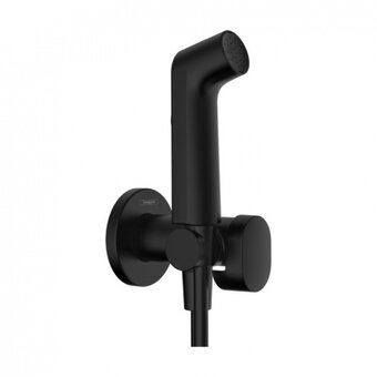  Смеситель с гигиеническим душем HANSGROHE Bidette 29232670 матовый черный (внешняя часть) 
