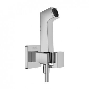  Смеситель с гигиеническим душем HANSGROHE Bidette 1jet E 29233000 встроенный со шлангом и держателем 