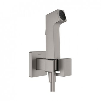  Смеситель с гигиеническим душем HANSGROHE Bidette 29233340 шлиф.черный хром (внешняя часть) 