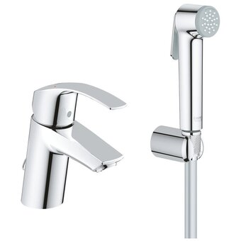  Смеситель для раковины с гигиеническим душем Grohe Eurosmart 2015 23124002 