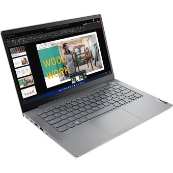  Ноутбук Lenovo ThinkBook 14 G4 IAP (21DHA0KKRK) 14.0" FHD (1920x1080) IPS 300N, i5-1235U, 8GB DDR4 3200, 512GB SSD M.2, Intel UHD, Wifi, BT, FPR, TPM2 