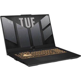  Ноутбук Asus Tuf Gaming FX707ZU4-HX019 (90NR0FJ5-M000U0) i7 12700H 16Gb SSD512Gb GeForce RTX4050 6Gb 17.3" IPS FHD (1920x1080) noOS grey WiFi BT Cam 