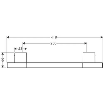  Поручень Axor Uno 2 41530000 418мм 