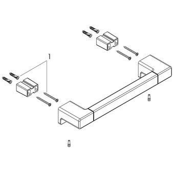  Поручень Hansgrohe AddStoris 41744140 шлифованная бронза 
