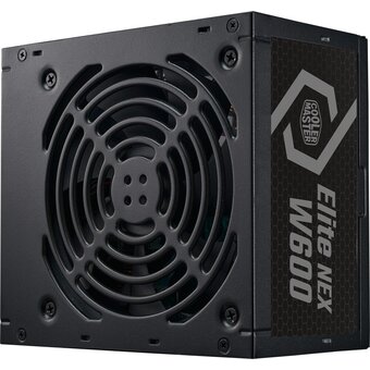  Блок питания Cooler Master Elite Nex W600 MPW-6001-ACBW-BNL, 600W, ATX, 120mm, 5xSATA, 2xPCI-E(6+2), 3xMolex, APFC, 80+white 