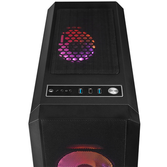  Корпус Chieftec Scorpion 4 (GL-04B-OP) Black, ATX Gaming case, T Glass, 4x RGB fan, MB sync, remote, Mesh Front Panel 