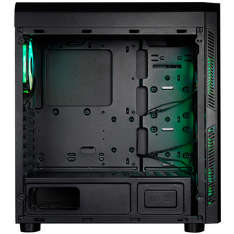  Корпус Chieftec Scorpion 4 (GL-04B-OP) Black, ATX Gaming case, T Glass, 4x RGB fan, MB sync, remote, Mesh Front Panel 