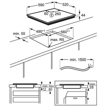 Индукционная панель ELECTROLUX CIR60430 встраив.   Индукционная панель ELECTROLUX CIR60430 встраив.