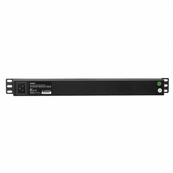  Блок розеток ExeGate ServerPro PDU-19H703 Al-7S-C20-SW (EX280838RUS) (19", 1U, Алюминий, 7 Schuko, С20, выкл. с подсветкой, черный, RTL) 