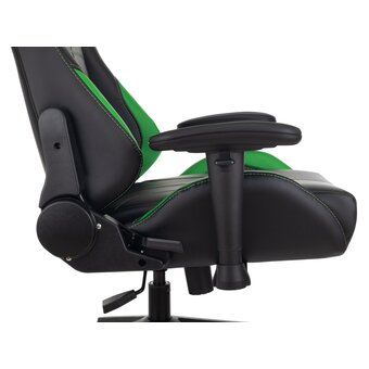  Кресло Zombie Viking 5 Aero LGreen игровое черный/салатовый искусственная кожа 