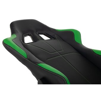  Кресло Zombie Viking 5 Aero LGreen игровое черный/салатовый искусственная кожа 