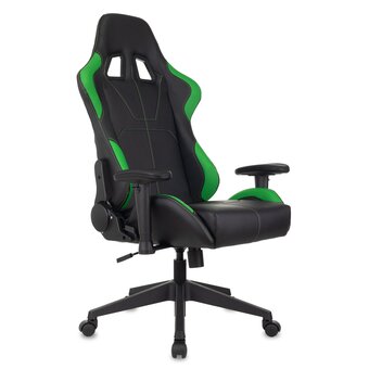  Кресло Zombie Viking 5 Aero LGreen игровое черный/салатовый искусственная кожа 