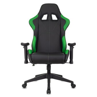  Кресло Zombie Viking 5 Aero LGreen игровое черный/салатовый искусственная кожа 