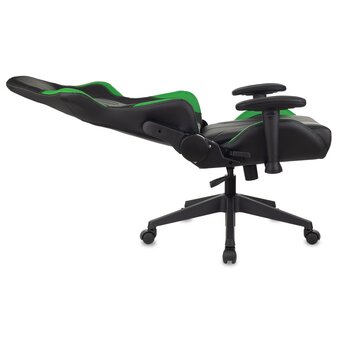  Кресло Zombie Viking 5 Aero LGreen игровое черный/салатовый искусственная кожа 