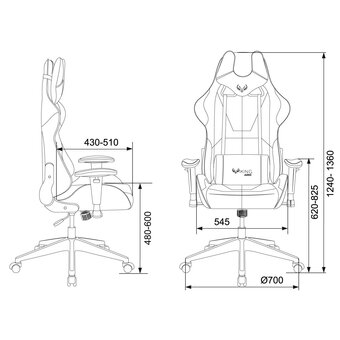  Кресло Zombie Viking 5 Aero LGreen игровое черный/салатовый искусственная кожа 