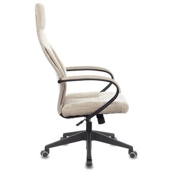  Кресло Бюрократ CH-608Fabric-Beige для руководителя песочный Light-21 крестов. пластик 