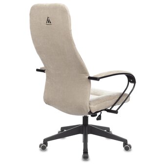  Кресло Бюрократ CH-608Fabric-Beige для руководителя песочный Light-21 крестов. пластик 