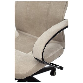  Кресло Бюрократ CH-608Fabric-Beige для руководителя песочный Light-21 крестов. пластик 